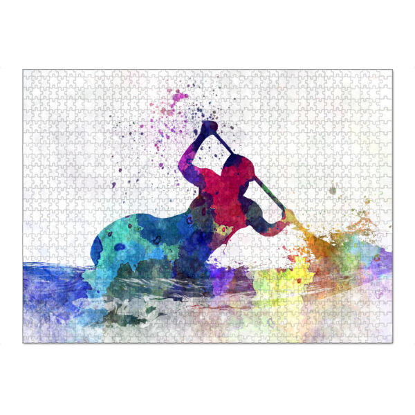 Puzzle Ravensburger "Young kayaker paddling" artboxONE - Sport