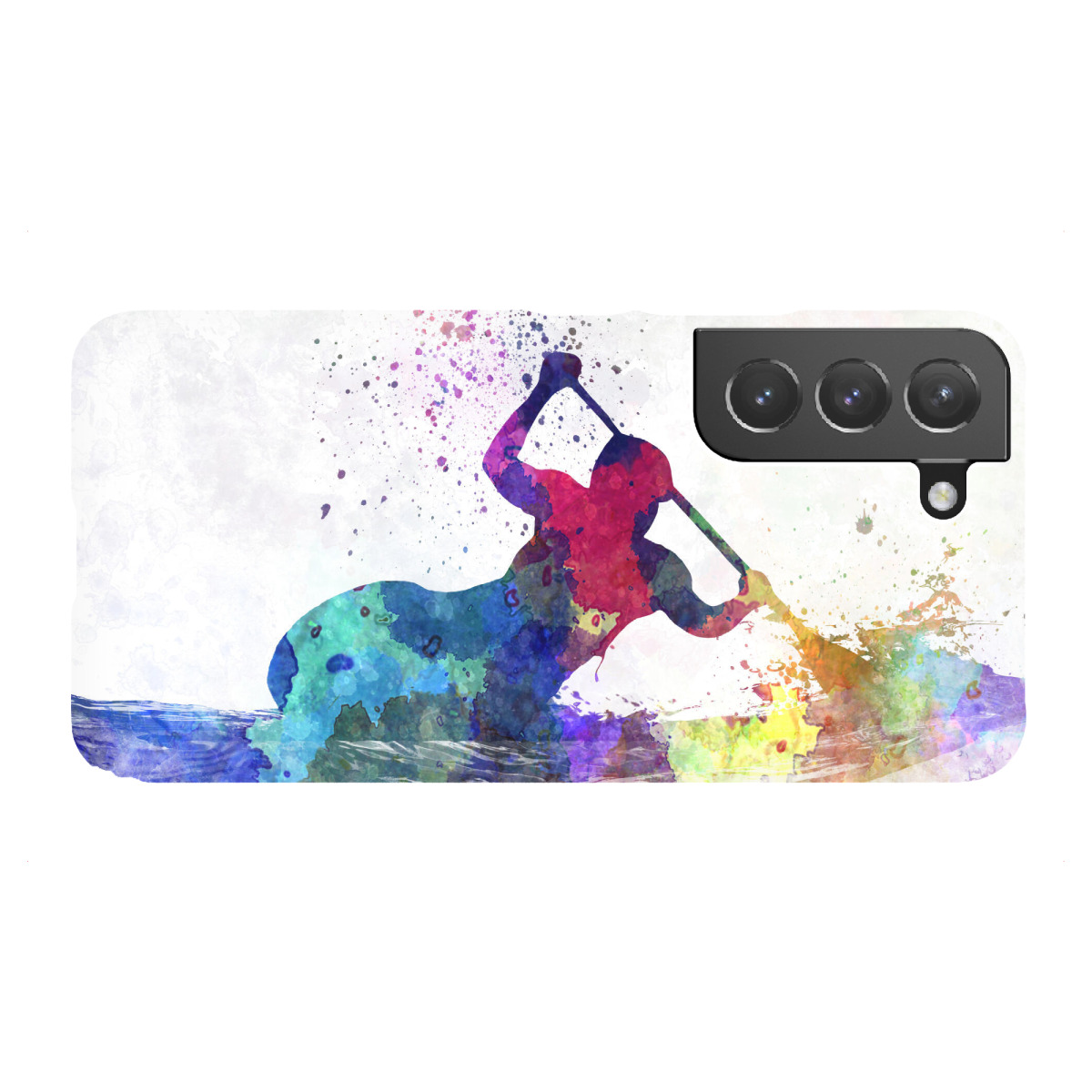 "Young kayaker paddling"für Samsung Galaxy - Premium-Case Handyhülle artboxONE