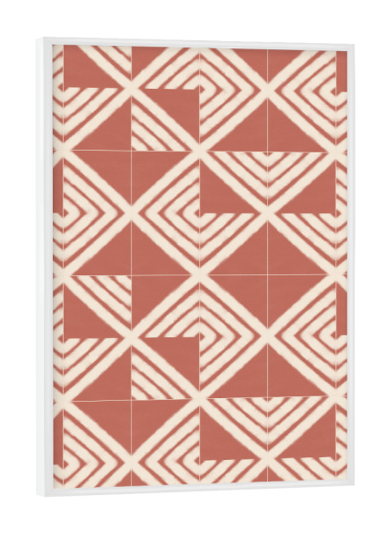Poster mit weißem Rahmen "Rustic Sandstone Mixed Tiles" artboxONE - Abstrakt,Geometrie