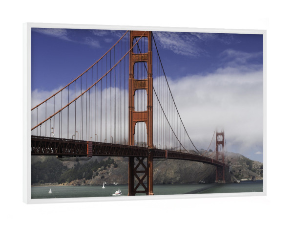 Poster mit weißem Rahmen "Golden Gate San Francisco" artboxONE - Architektur,Reise / Länder,Städte / San Francisco