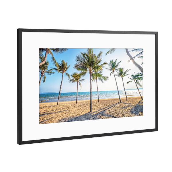 Poster mit Rahmen Schwarz (Metallic) "Jomtien Beach" artboxONE - Natur,Reise,Reise / Strand und Meer,Reise / Asien,Reise / Länder