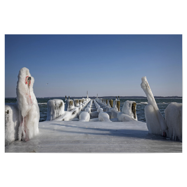 Poster "Ein Wintertag in Travemünde" artboxONE - Natur,Reise / Strand und Meer,Reise / Länder