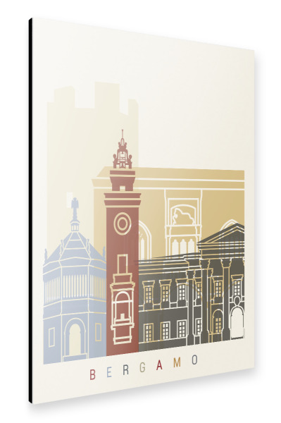 Alu-Dibond "Bergamo skyline" 30x20 cm artboxONE