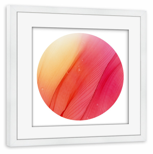 Poster mit Rahmen weiß "0 - Paradise" artboxONE - Abstrakt
