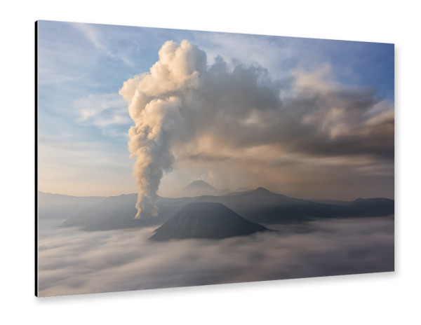 Alu-Dibond "Smoke and fire" 30x20 cm artboxONE