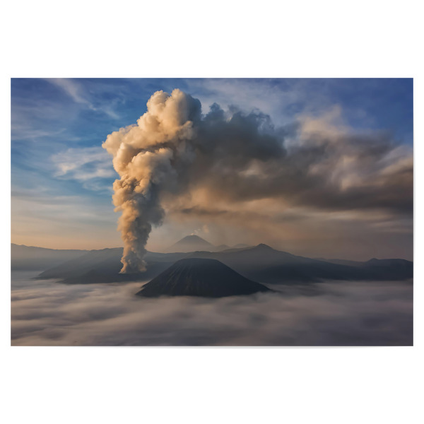 Poster "Smoke and fire" artboxONE - Natur,Reise,Reise / Asien,Reise / Länder