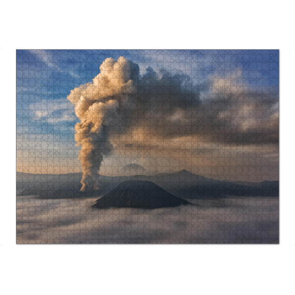 Puzzle Ravensburger "Smoke and fire" artboxONE - Natur,Reise,Reise / Asien,Reise / Länder