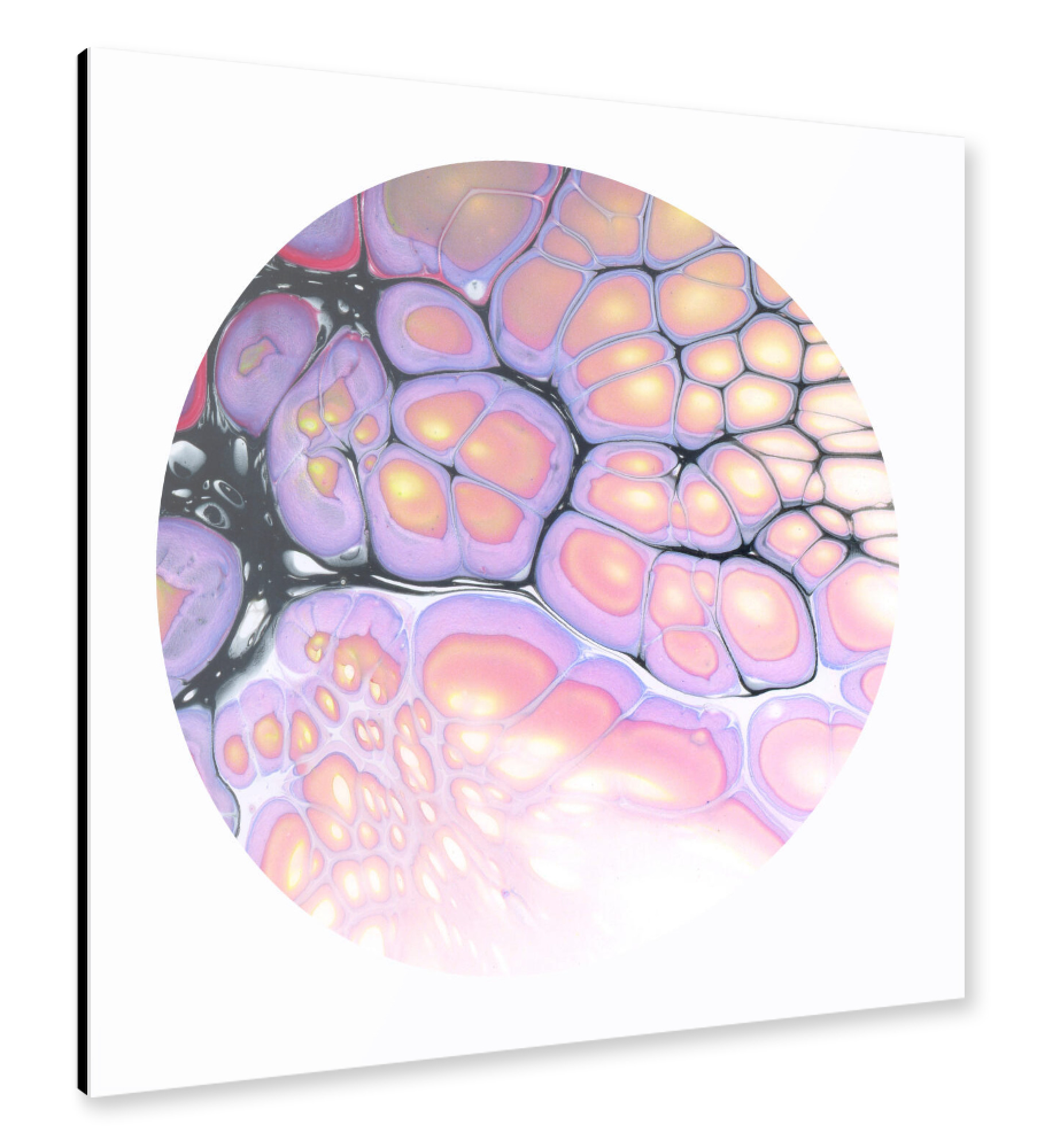 Alu-Dibond "Pink Time-the Cells" 30x30 cm artboxONE