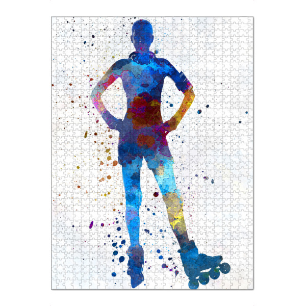 Puzzle Ravensburger "Woman in roller skates-a" artboxONE - Sport