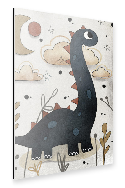Alu-Dibond "Nelli Suneli - Langhals Dino" 30x20 cm artboxONE