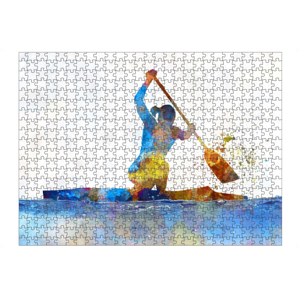 Puzzle Ravensburger "Female kayak athletes competing-b" artboxONE - Sport