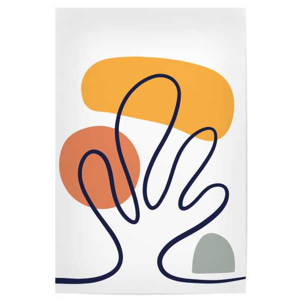 Poster 30x20 cm "Crop leaf" artboxONE - Natur,Floral,Abstrakt,Geometrie