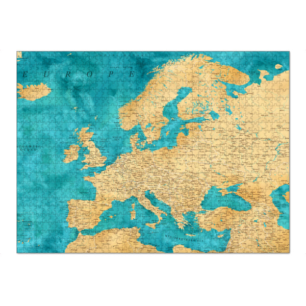 Puzzle Ravensburger "Detailed map of Europe, Lexy" artboxONE - Kartografie