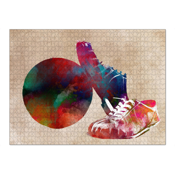 Puzzle Ravensburger "Bowling sport art" artboxONE - Sport - Bowling,Bowl,Skittles,Sport,Sports,Game,Shoes,Bowler - Bild bowling