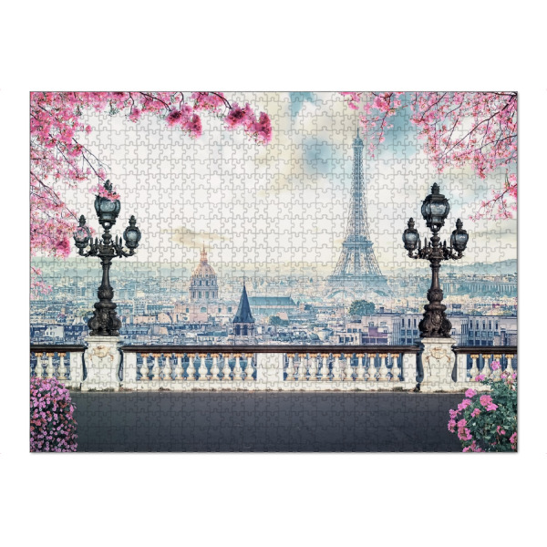 Puzzle Ravensburger "Spring in Paris" artboxONE - Städte,Reise,Architektur,Städte / Paris,Reise / Länder