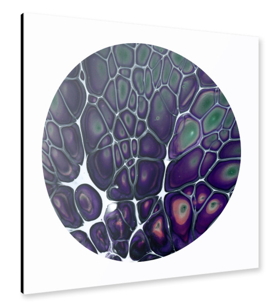 Alu-Dibond "Cells Art - darkness" 30x30 cm artboxONE