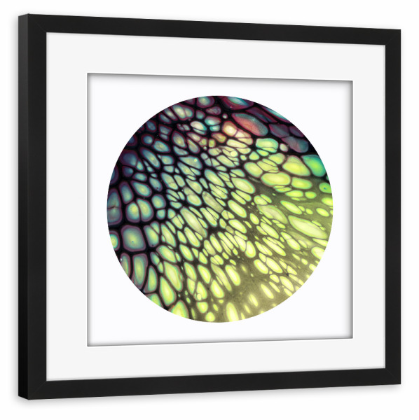 Poster mit Rahmen schwarz "Many light Cells - Art" artboxONE - Abstrakt