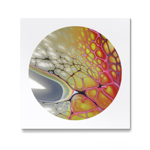 Galerie-Print "Red then Yellow - Cell Art" 30x30 cm artboxONE