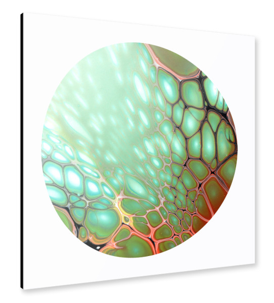 Alu-Dibond "There is Light - the green Cells" 30x30 cm artboxONE