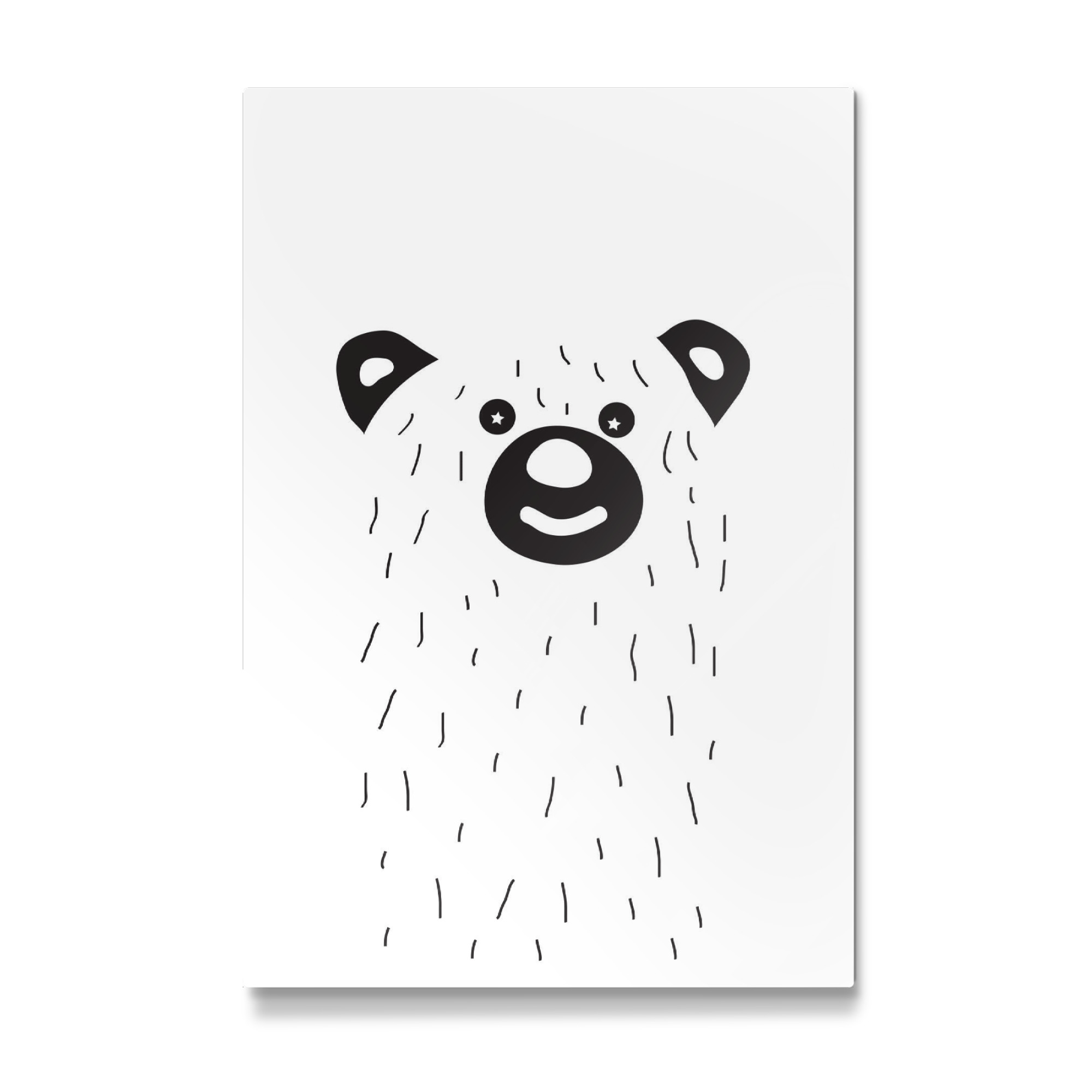Galerie-Print "Bär Tierpotrait schwarzweiß" 75x50 cm artboxONE