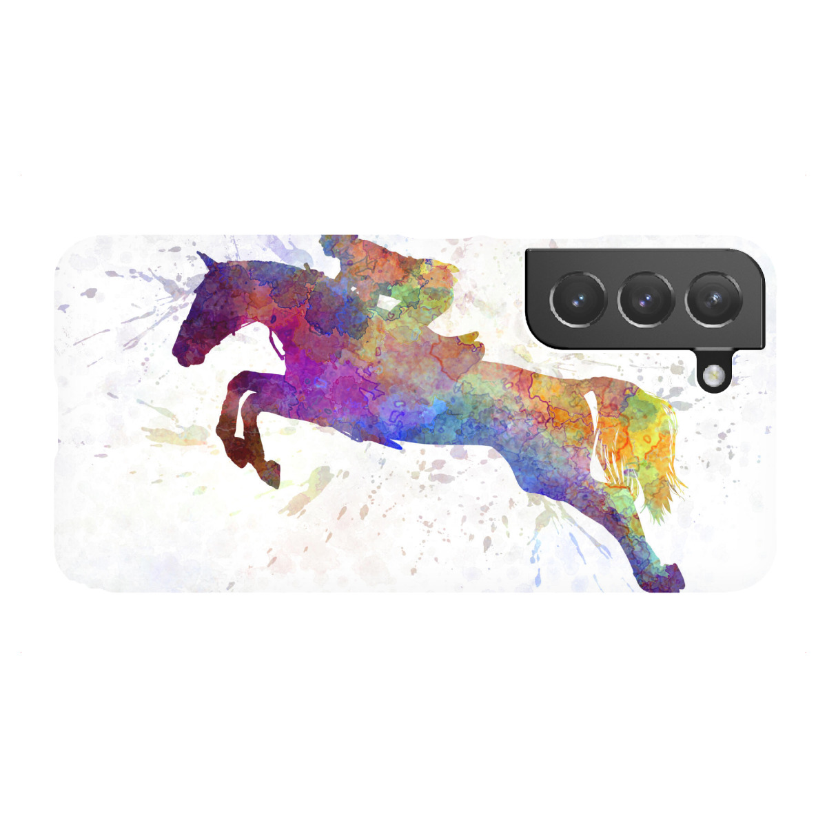 "Horse show in watercolor-f"für Samsung Galaxy - Premium-Case Handyhülle artboxONE