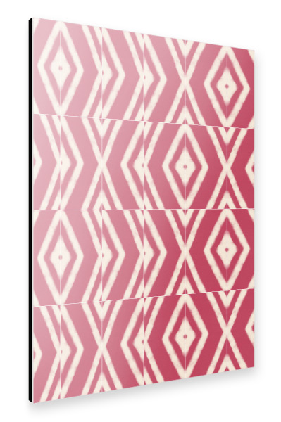 Alu-Dibond "Rustic Rhubarb Disarrayed Tiles" 30x20 cm artboxONE