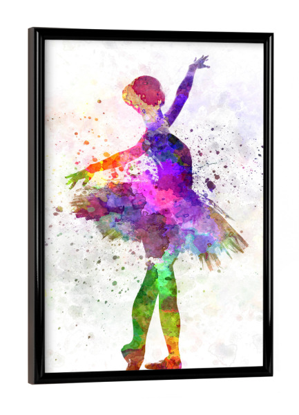 Poster mit schwarzem Rahmen "Ballet dancer-p" artboxONE - Sport