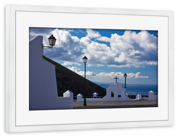 Poster mit Rahmen weiß "Mirador de Femes" artboxONE - Natur,Reise,Reise / Strand und Meer,Reise / Länder
