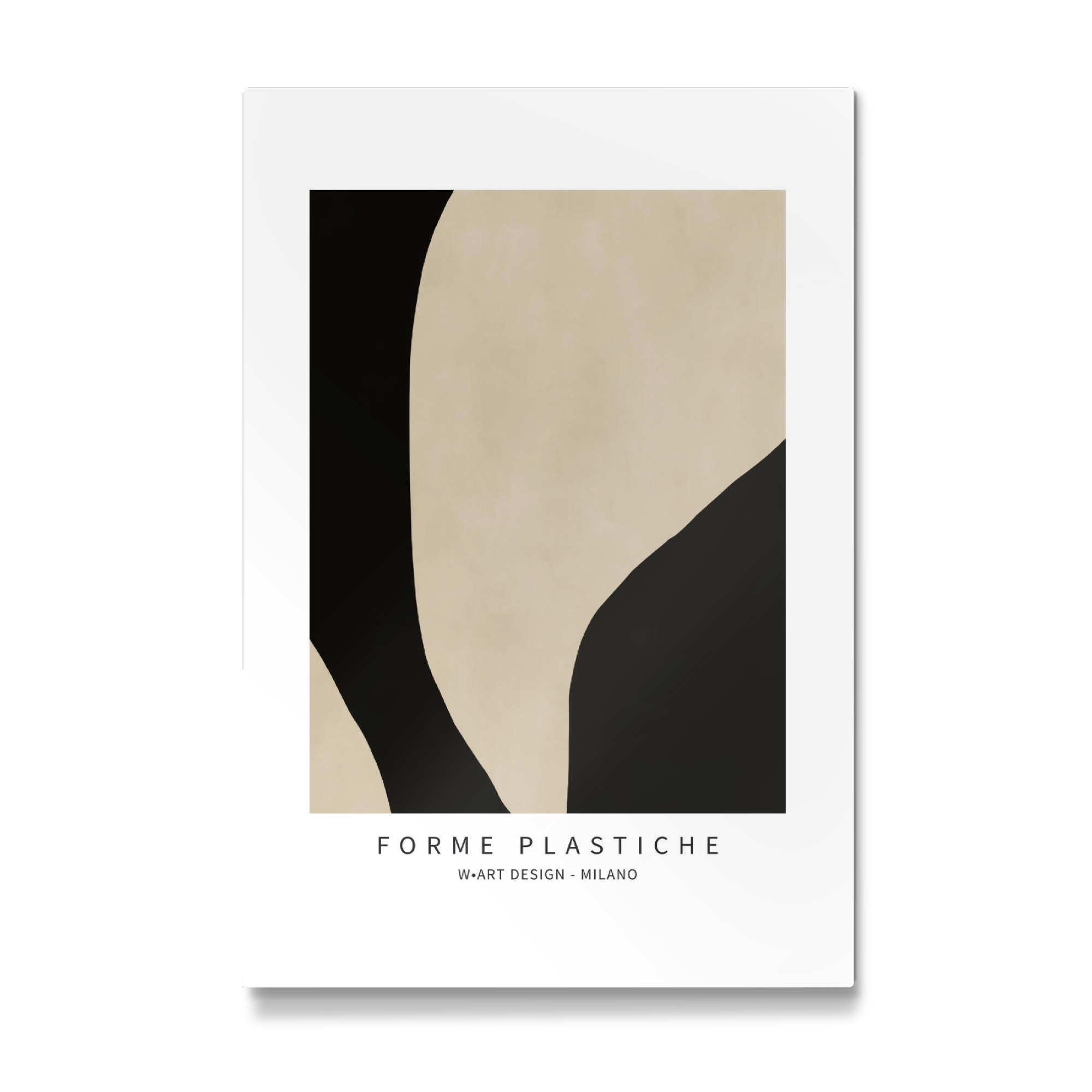 Galerie-Print "FORME PLASTICHE IN BLACK AND BEIGE" 75x50 cm artboxONE