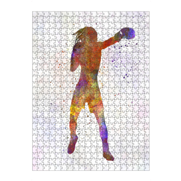 Puzzle Ravensburger "Woman boxer boxing kickboxing-c" artboxONE - Sport