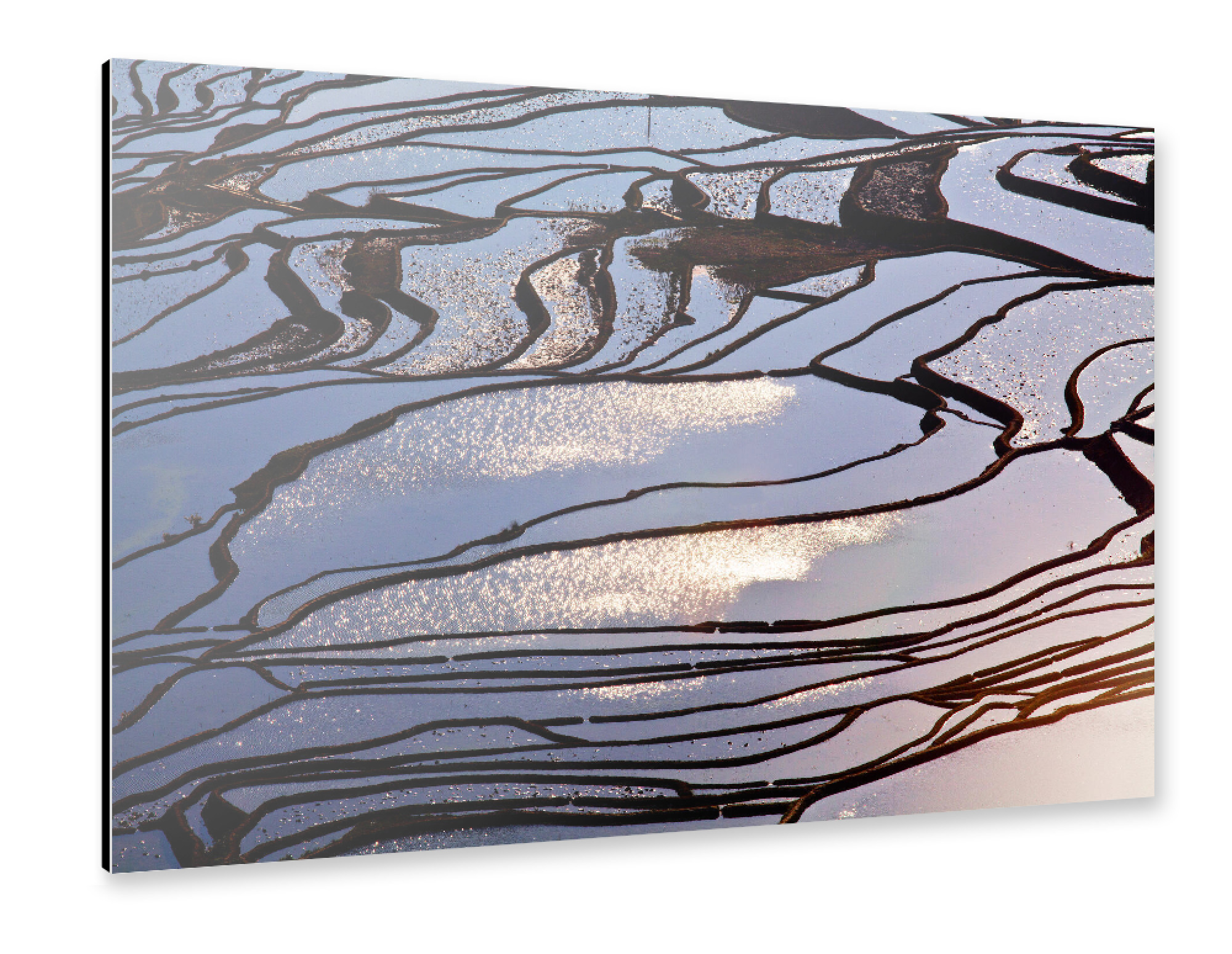 Alu-Dibond "Blauer Morgen" 75x50 cm artboxONE