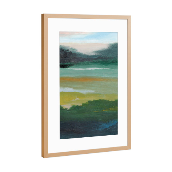 Poster mit Rahmen Kupfer "Misty May" artboxONE - Natur