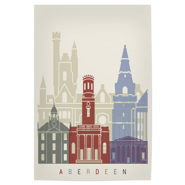 Poster 30x20 cm "Aberdeen Skyline" artboxONE - Städte,Architektur