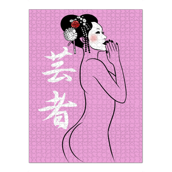 Puzzle Ravensburger "Geisha Nude" artboxONE - Menschen,Städte / Tokio