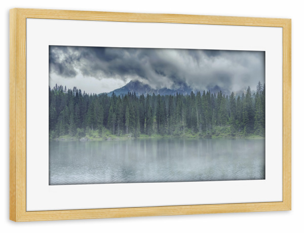 Poster mit Rahmen kiefer "Clouds and fog" artboxONE - Natur,Reise,Reise / Länder