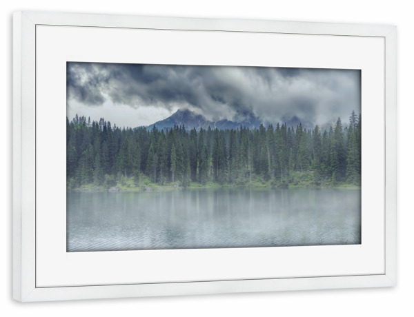 Poster mit Rahmen weiß "Clouds and fog" artboxONE - Natur,Reise,Reise / Länder