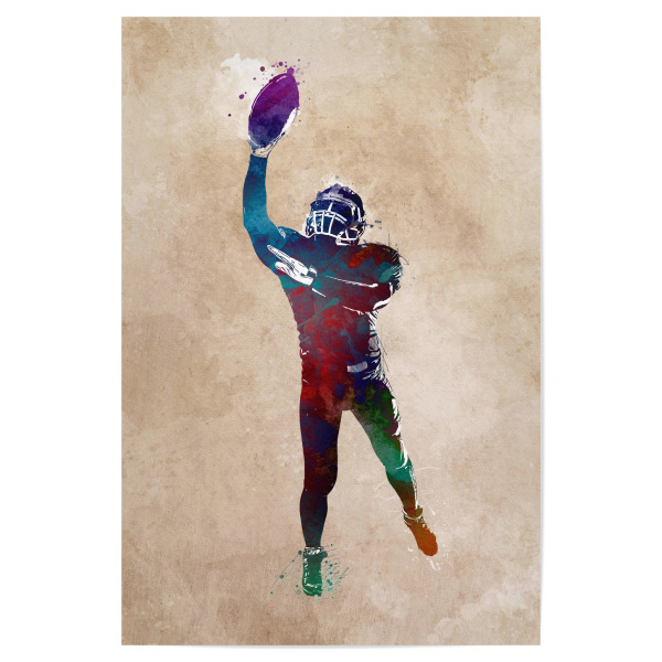 Poster "American football sport player" artboxONE - Sport,Sport / Fußball