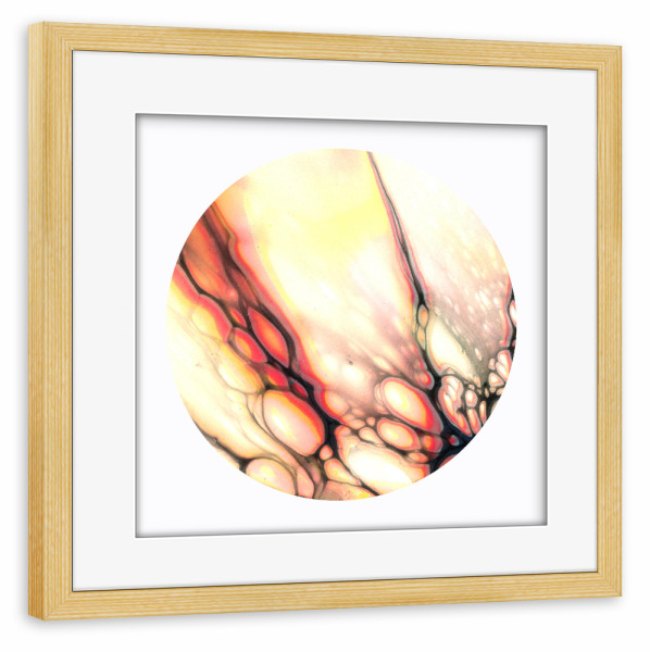 Poster mit Rahmen kiefer "Light wing - some Cells" artboxONE - Abstrakt