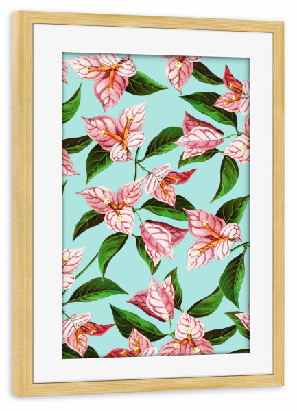 Poster mit Rahmen kiefer "Bahar" artboxONE - Floral