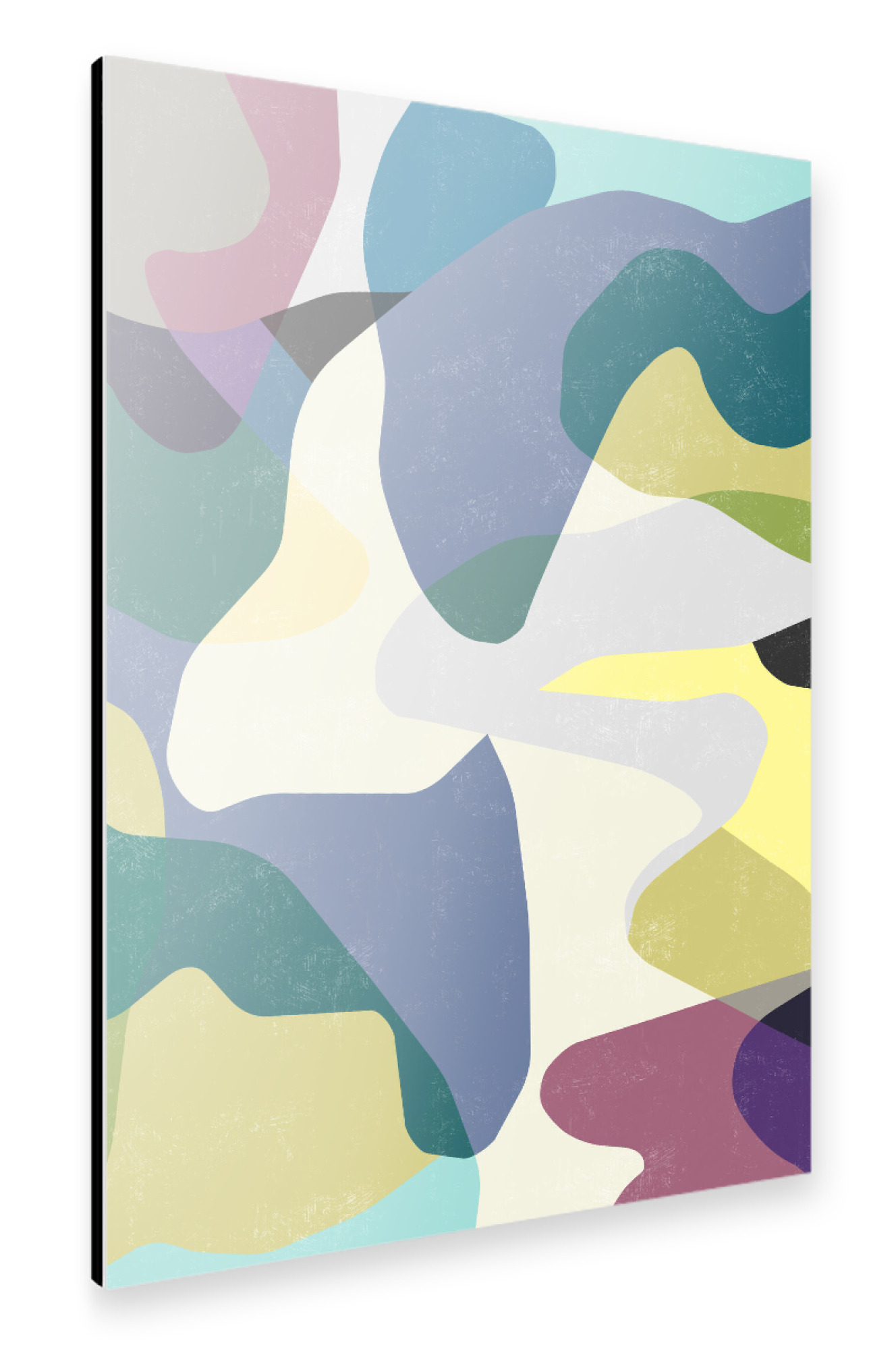 Alu-Dibond "Abstract Camouflage Blue" 30x20 cm artboxONE