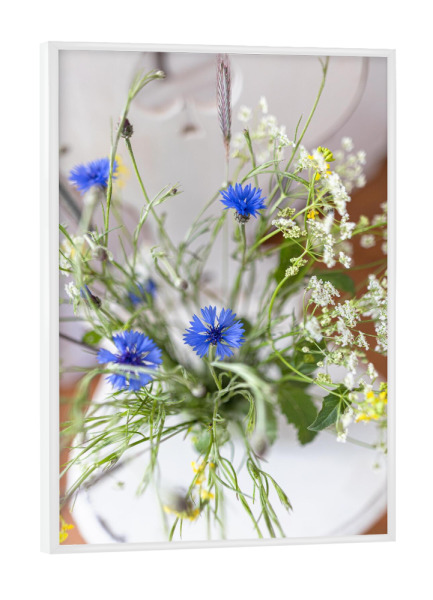 Poster mit weißem Rahmen "Blumen und Shabby Chic" artboxONE - Natur,Floral