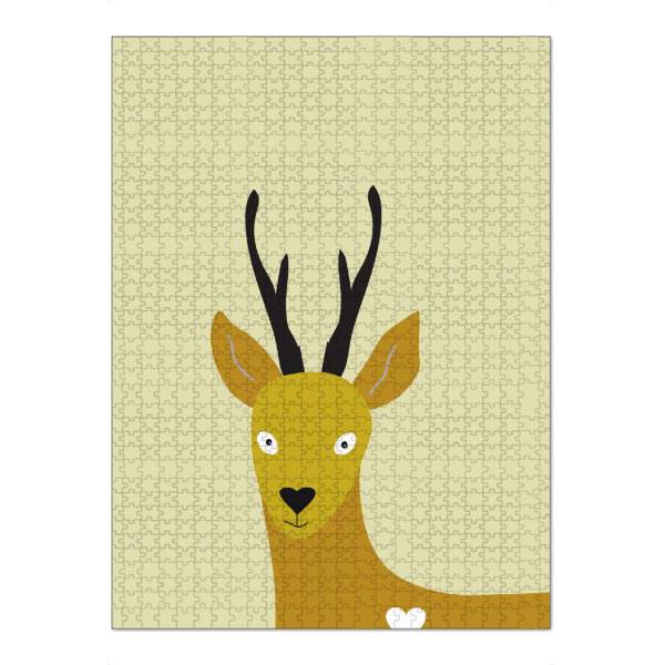 Puzzle Ravensburger "Reh Tierportrait" artboxONE - Für Kinder,Tiere