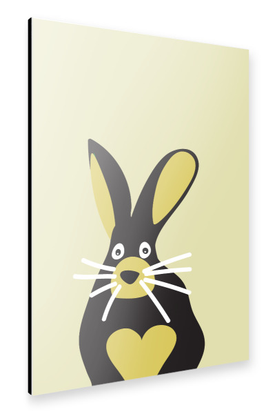 Alu-Dibond "Hase Tierportrait" 30x20 cm artboxONE