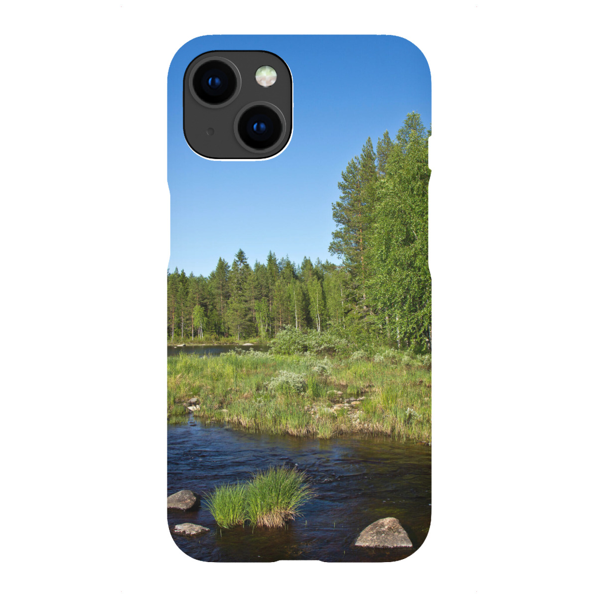 iPhone "Sommer am Fluss" Premium-Case Handyhülle artboxONE
