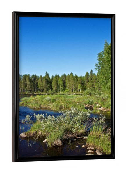 Poster mit schwarzem Rahmen "Lentuankoski" artboxONE - Natur,Reise,Reise / Länder
