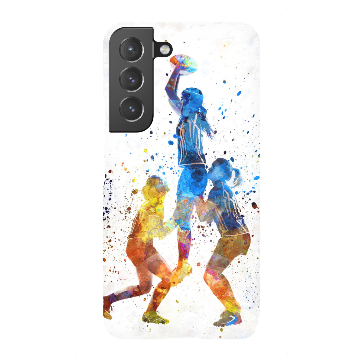 Samsung Galaxy "Rugby Women in watercolor" Premium-Case Handyhülle artboxONE