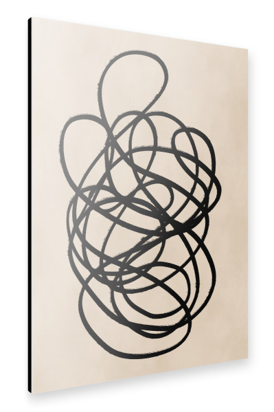 Alu-Dibond "ABSTRACT LINES" 30x20 cm artboxONE