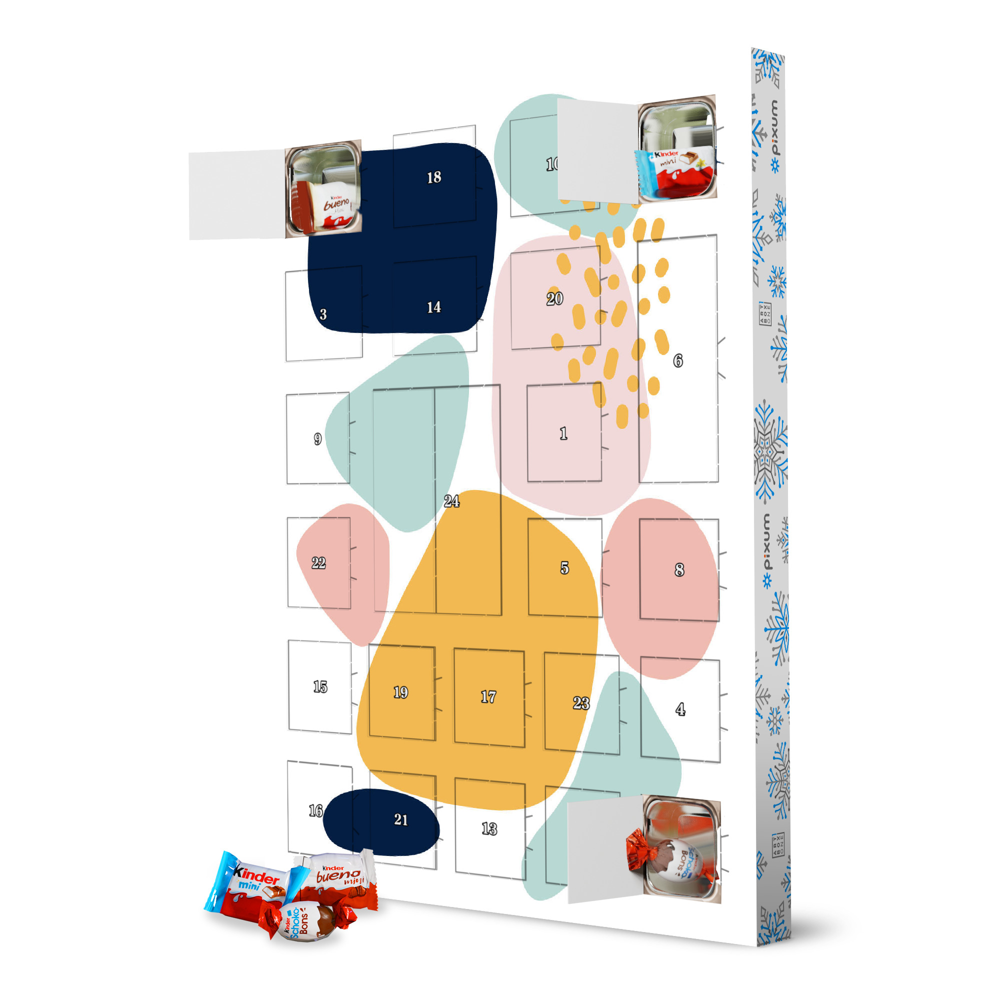 Adventskalender XXL mit Produkten von Kinder Sumah artboxONE Adventskalender Abstrakt