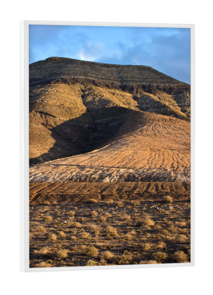 Poster mit weißem Rahmen "Vulkanberg auf Lanzarote" artboxONE - Natur,Reise,Reise / Länder