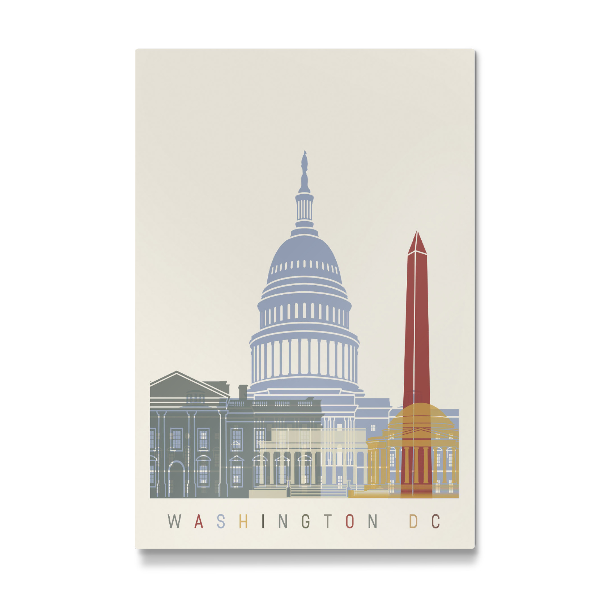 Galerie-Print "Washington DC skyline-b" 75x50 cm artboxONE